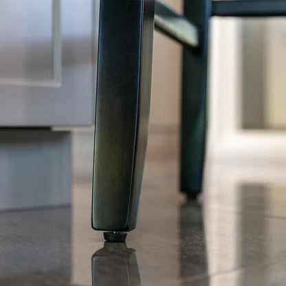 4x Velvet Upholstered Button Tufted Bar Stools with Wood Legs and Studs-Beige - Mekamart Australia