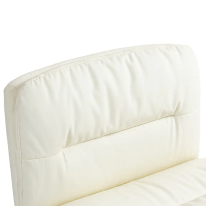 Faux Leather Home Office Chair -Beige - Mekamart Australia