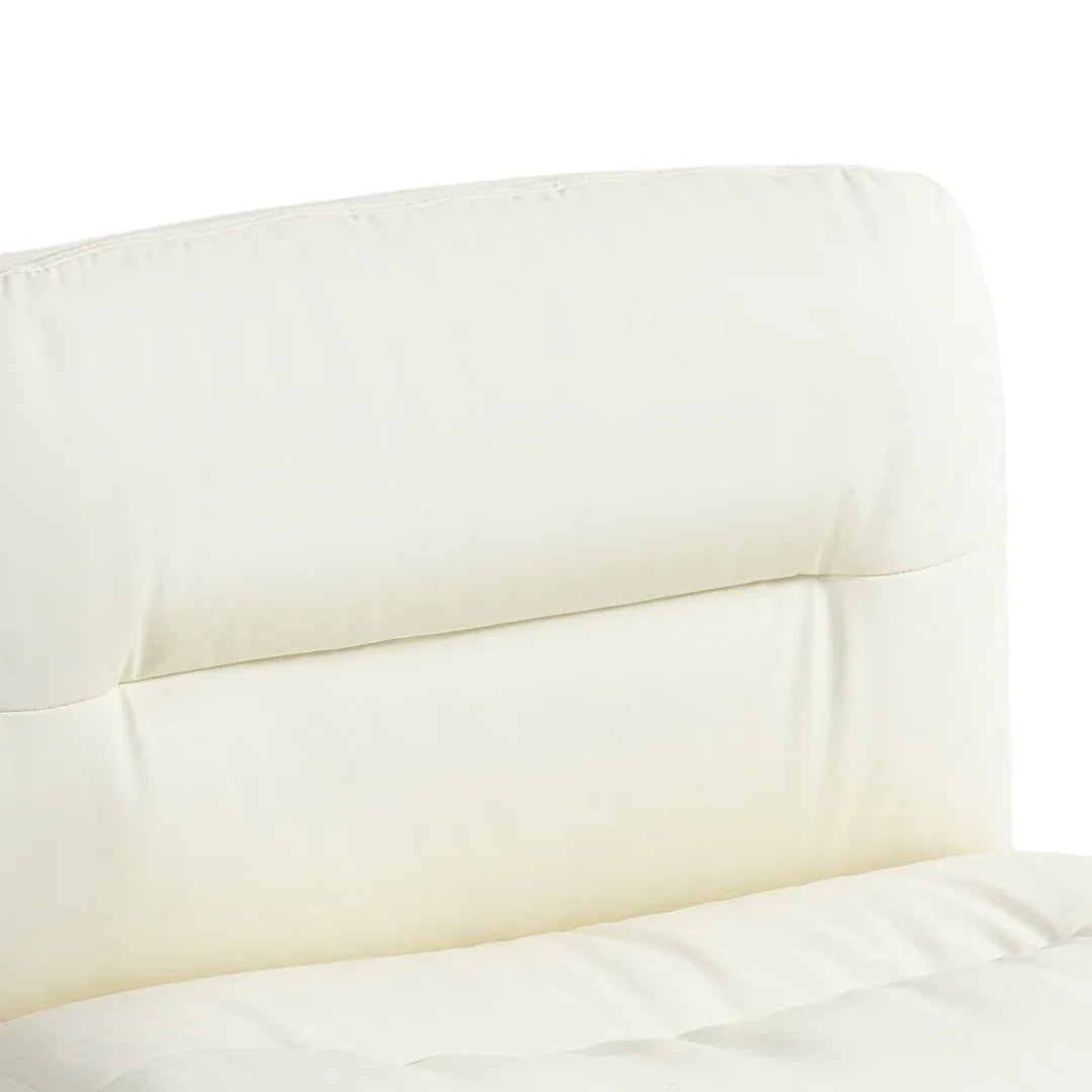 Faux Leather Home Office Chair -Beige - Mekamart Australia