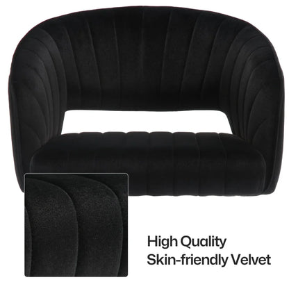 Velvet Home Office Chair- Black - Mekamart Australia