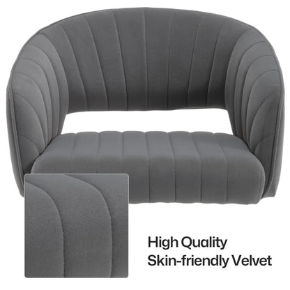 Velvet Home Office Chair- Grey - Mekamart Australia