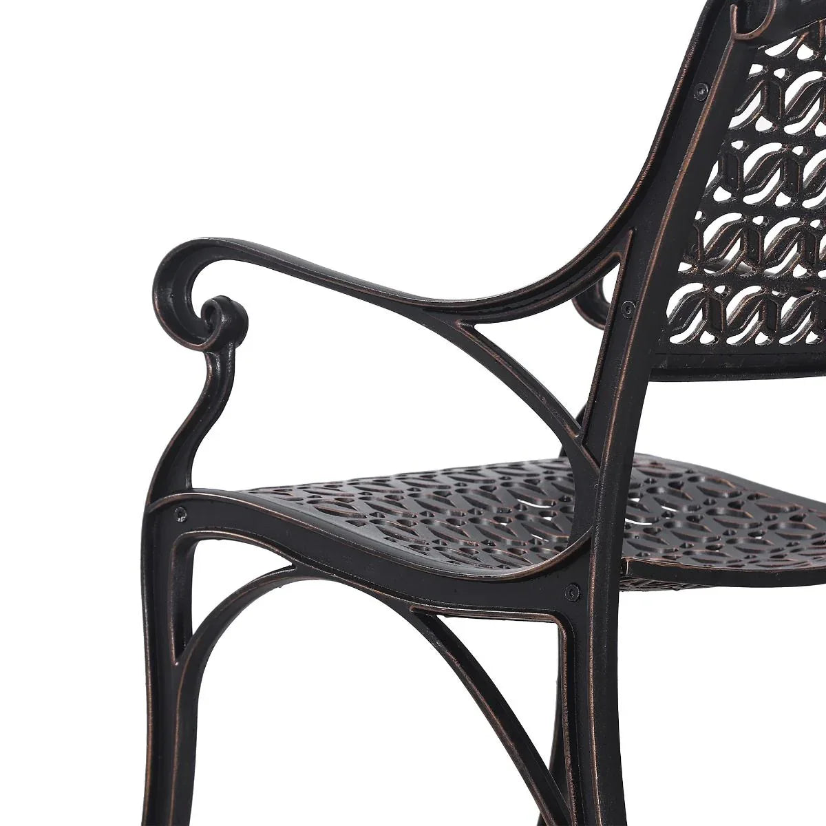 Cherise Cast Aluminium Chairs with Cushions (1 pair) - Mekamart Australia