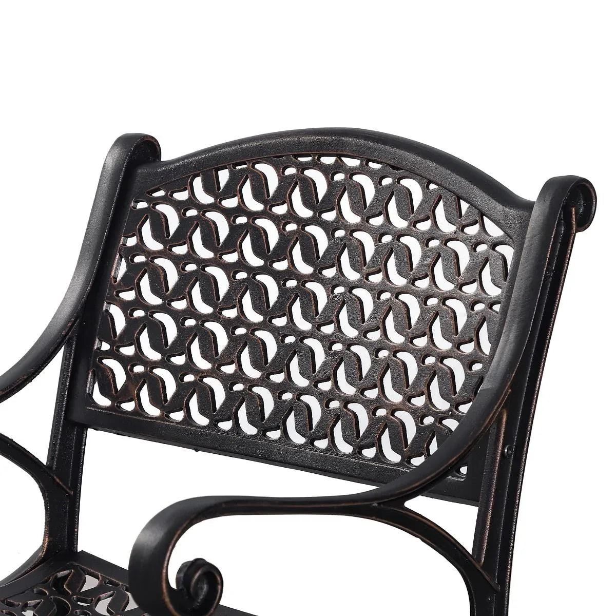 Cherise Cast Aluminium Chairs with Cushions (1 pair) - Mekamart Australia