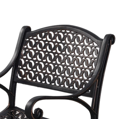 Cherise Cast Aluminium Chairs with Cushions (1 pair) - Mekamart Australia
