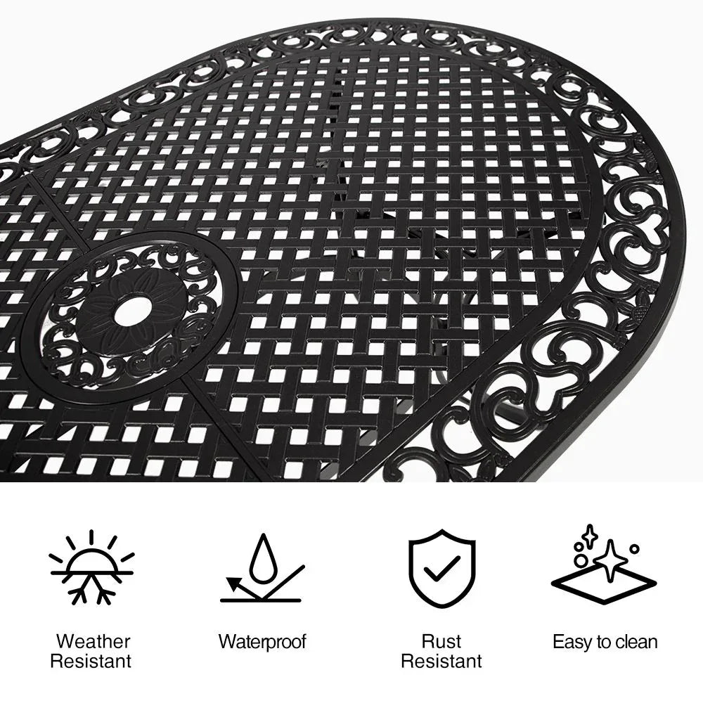 Fiji oval dining table - Mekamart Australia