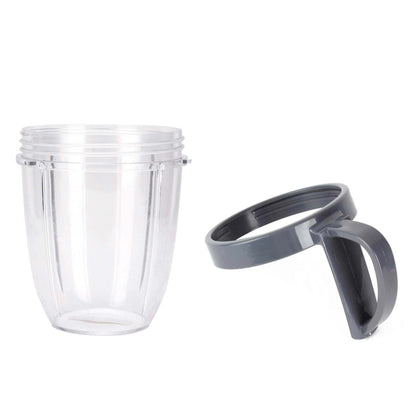 For Nutribullet Short Cup + Handheld Lip Ring For Most Nutri 600 and 900 Models