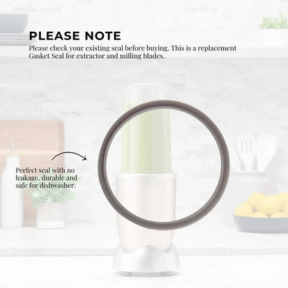 For Nutribullet Short Cup + Fliptop Lid + Grey Seal - For 900 and 600 Models