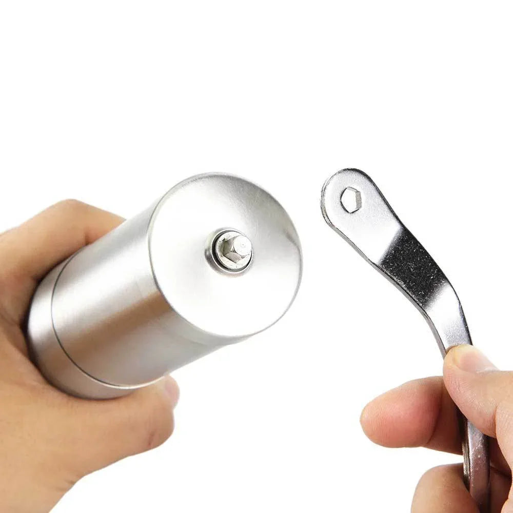 Coffee Bean Grinder - Stainless Steel Ceramic Burr Manual Hand Crank Nut Mill - Mekamart Australia