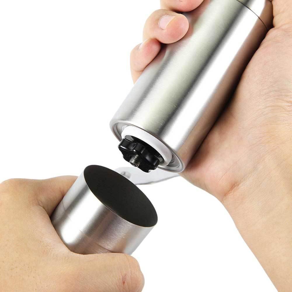 Coffee Bean Grinder - Stainless Steel Ceramic Burr Manual Hand Crank Nut Mill - Mekamart Australia