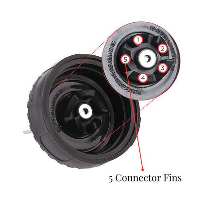 For Nutri Ninja Extractor Blade - 5 Fin Replacement Blender Part