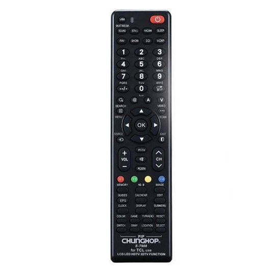 Chunghop Universal TV Remote Control Compatible with TCL LCD Smart HD Plasma