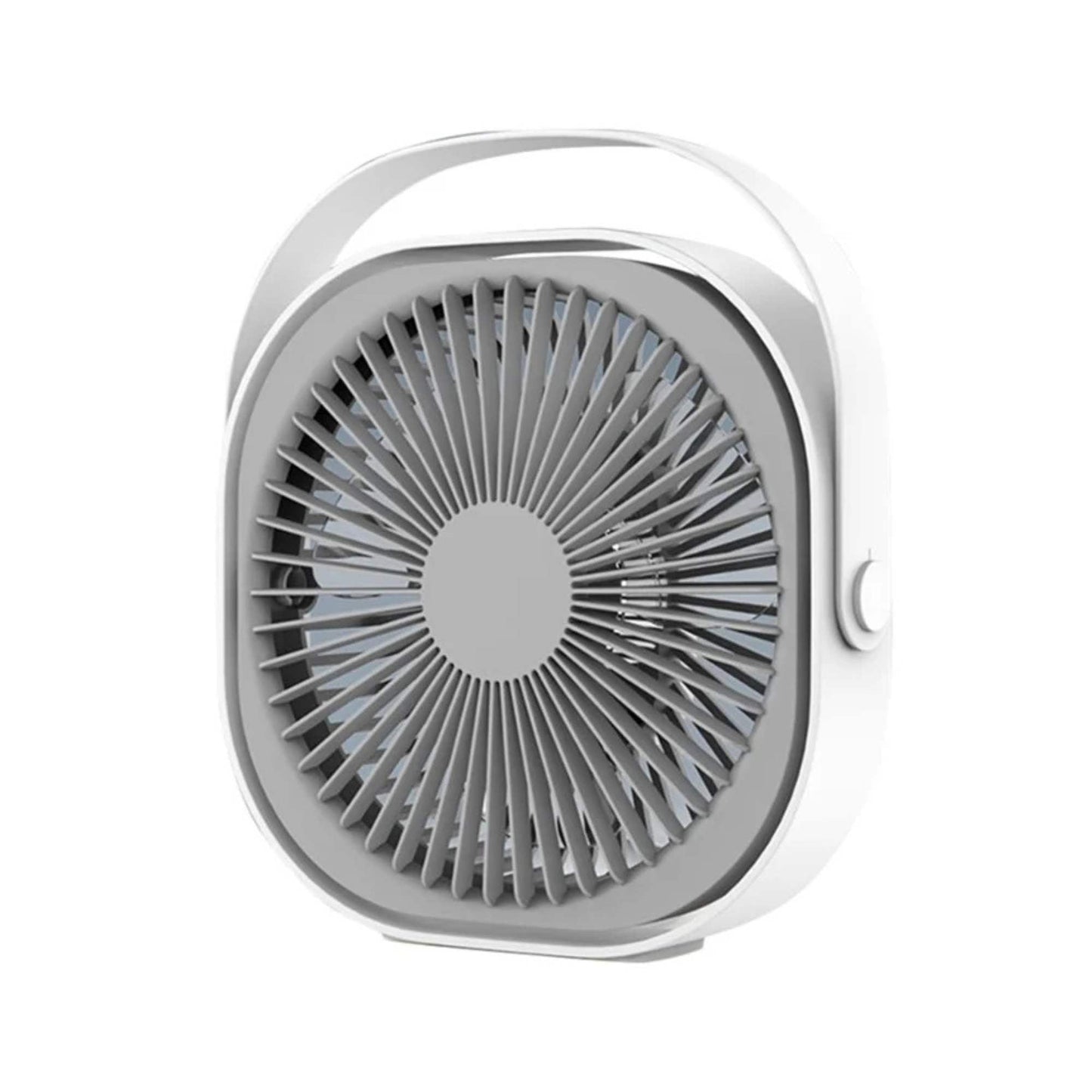 3-Speed USB 20cm Desktop Fan - Quiet Portable Lightweight Rechargeable Cooler