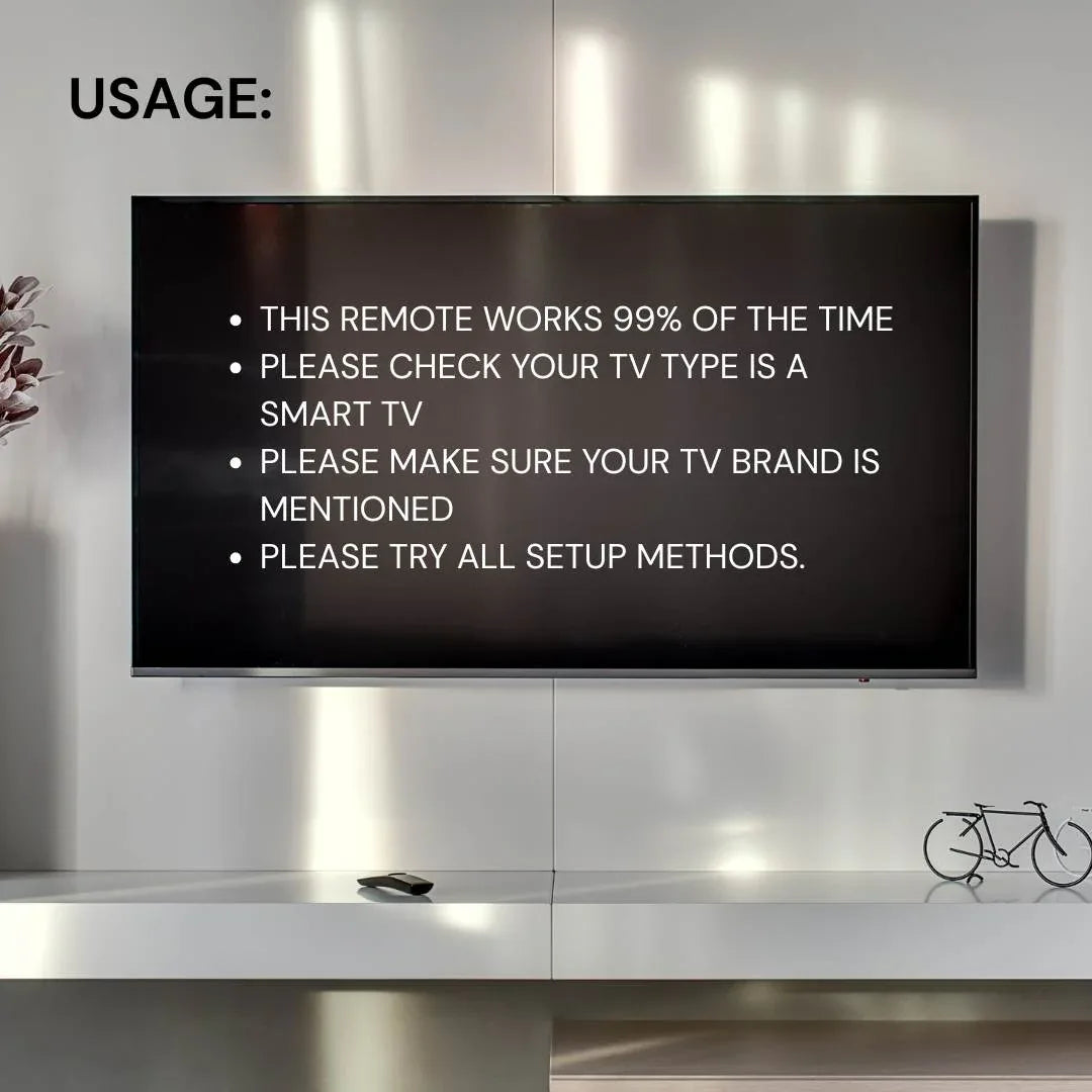 Tooleroo SMART TV Remote Control Compatible with PANASONIC DAEWOO HAIER & More