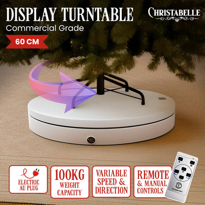 Christabelle 60cm 100kg Commercial-grade Electric Display Turntable Christmas