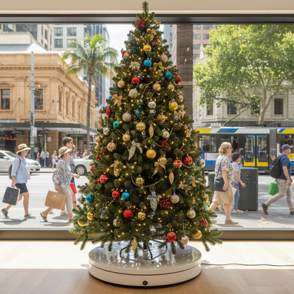 Christabelle 80cm 200kg Commercial Electric Display Turntable Motorised White