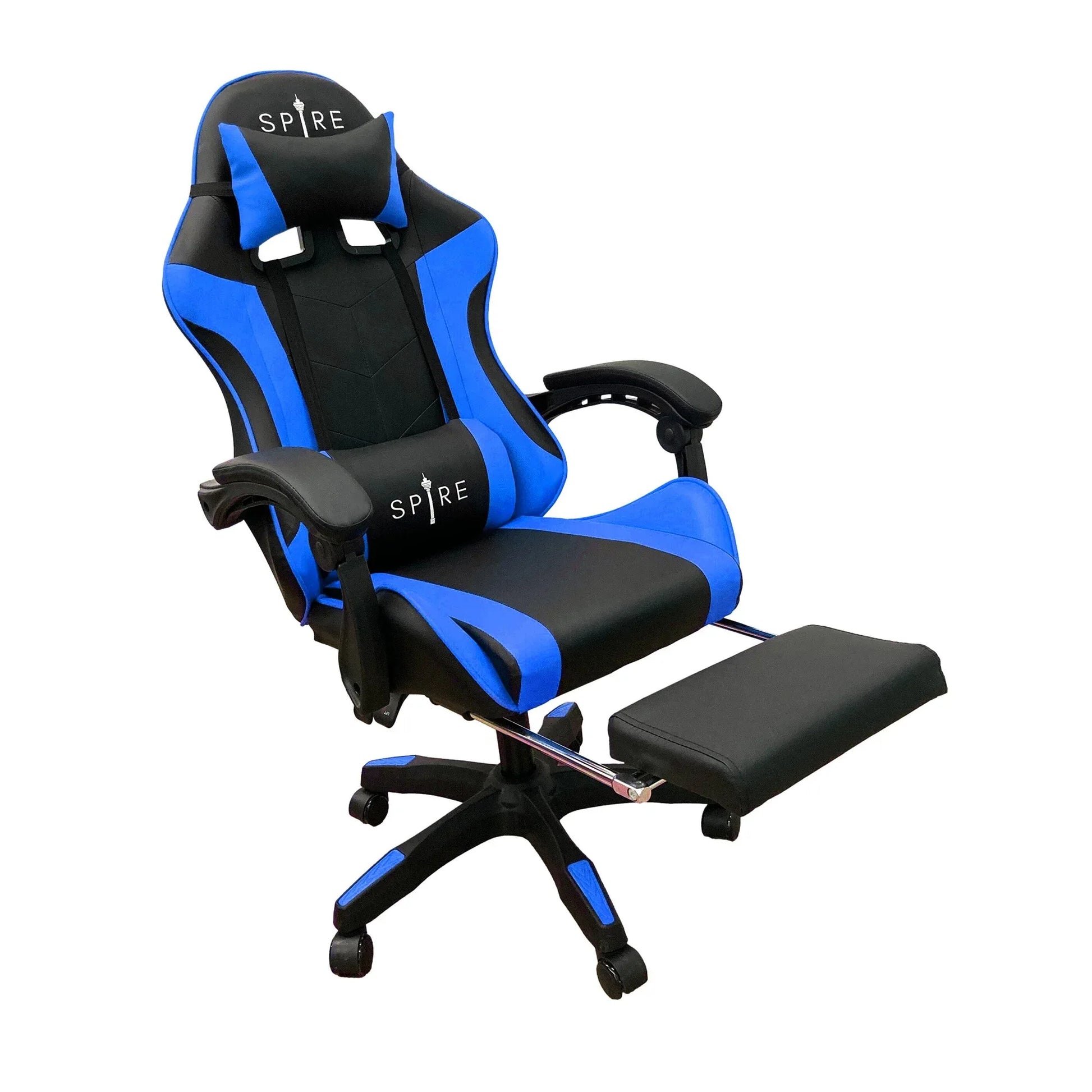 Intex Spire Zinc Blue And Black Adjustable Gaming/office Chair - Mekamart Australia