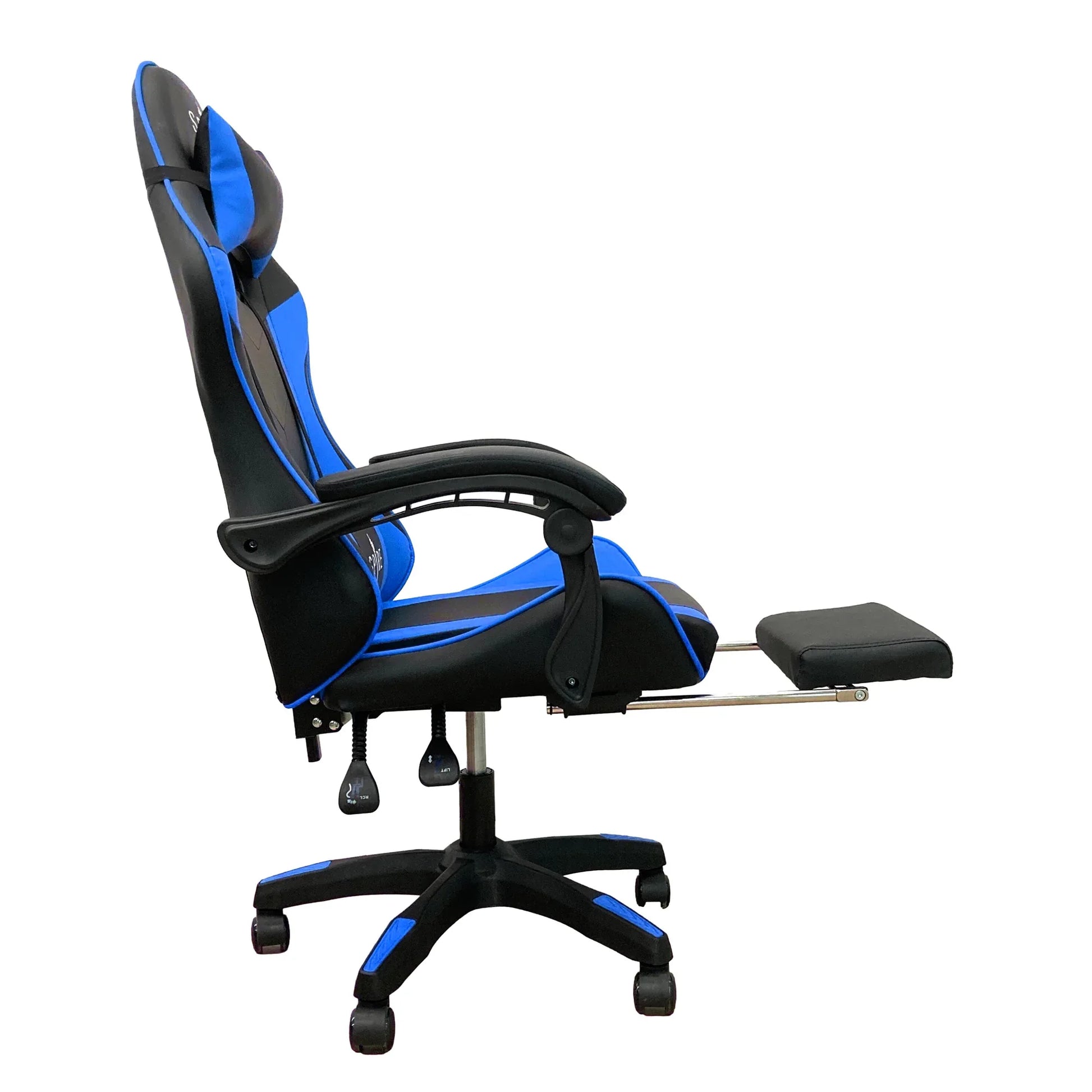 Intex Spire Zinc Blue And Black Adjustable Gaming/office Chair - Mekamart Australia
