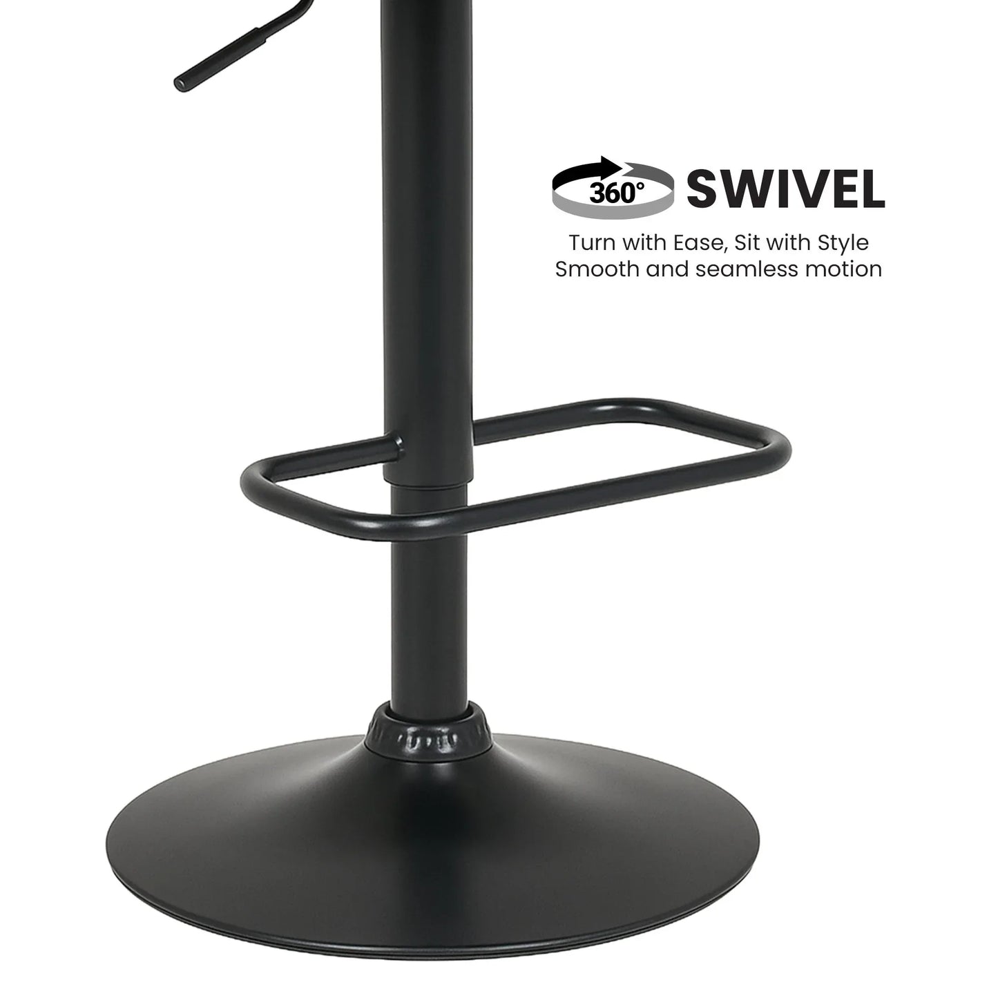 Sarantino Bentwood Walnut Barstool Leather Seat And Metal Base - Mekamart Australia