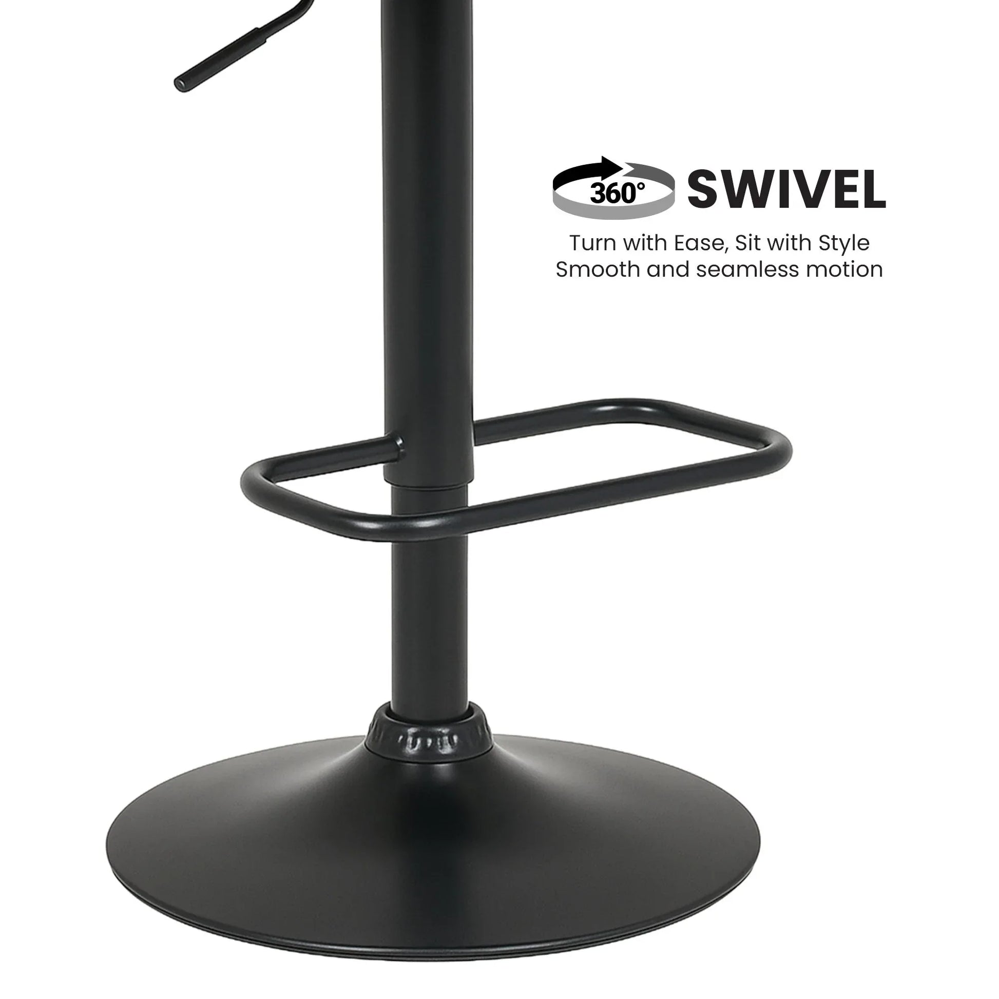 Sarantino Bentwood Walnut Barstool Leather Seat And Metal Base - Mekamart Australia