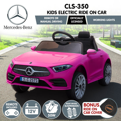 Kahuna Mercedes Benz CLS 350 Kids Electric Ride On Car with Remote Control - Pink