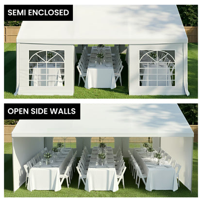Wallaroo 6x6m Outdoor Event Marquee Gazebo Party Wedding Tent - White