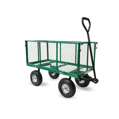 Wallaroo Steel Mesh Garden Trolley Cart - Green - Mekamart Australia