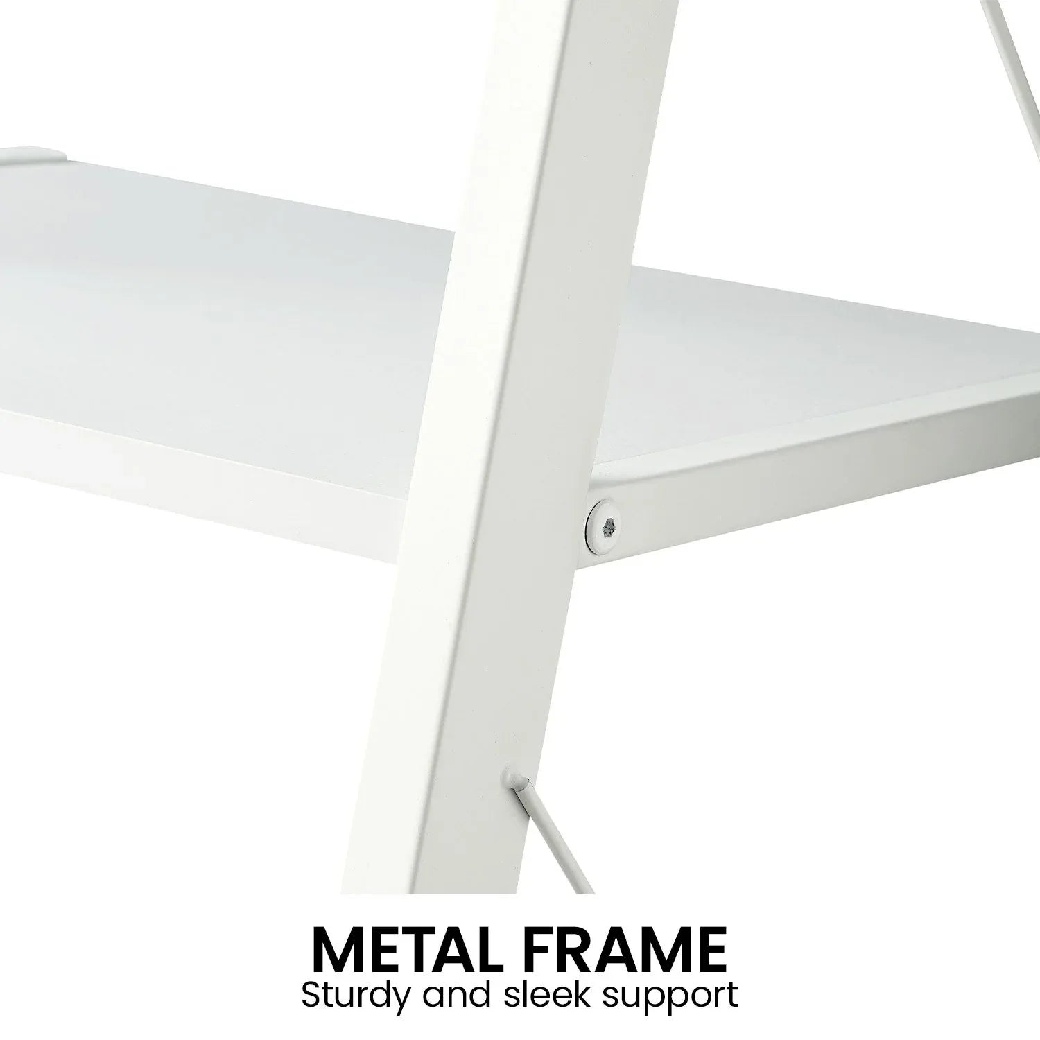 Sarantino Amelia 5-Tier Ladder Shelf in White - Mekamart Australia