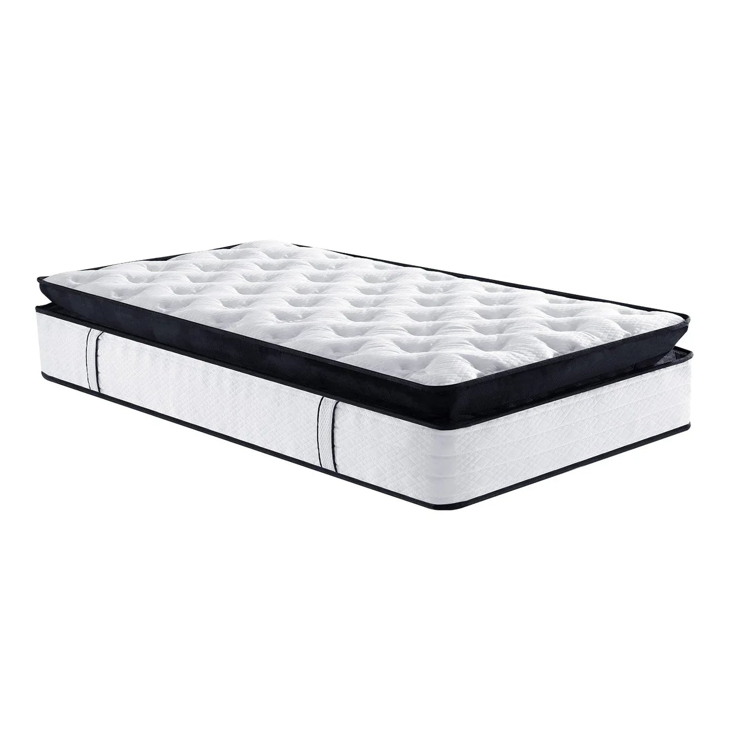 Laura Hill King Mattress Bed Size Euro Top 5 Zone Spring Foam 32cm Bedding Pocket - Mekamart Australia