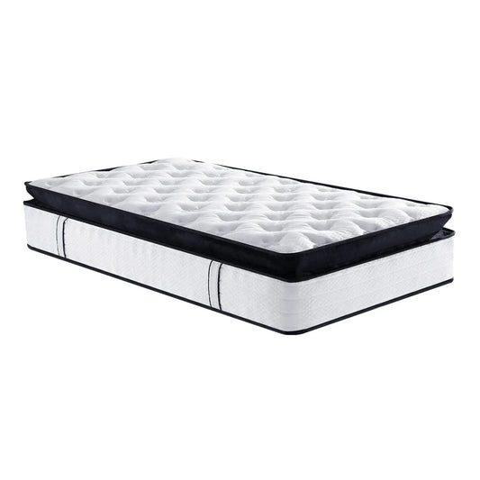 Laura Hill King Mattress Bed Size Euro Top 5 Zone Spring Foam 32cm Bedding Pocket - Mekamart Australia
