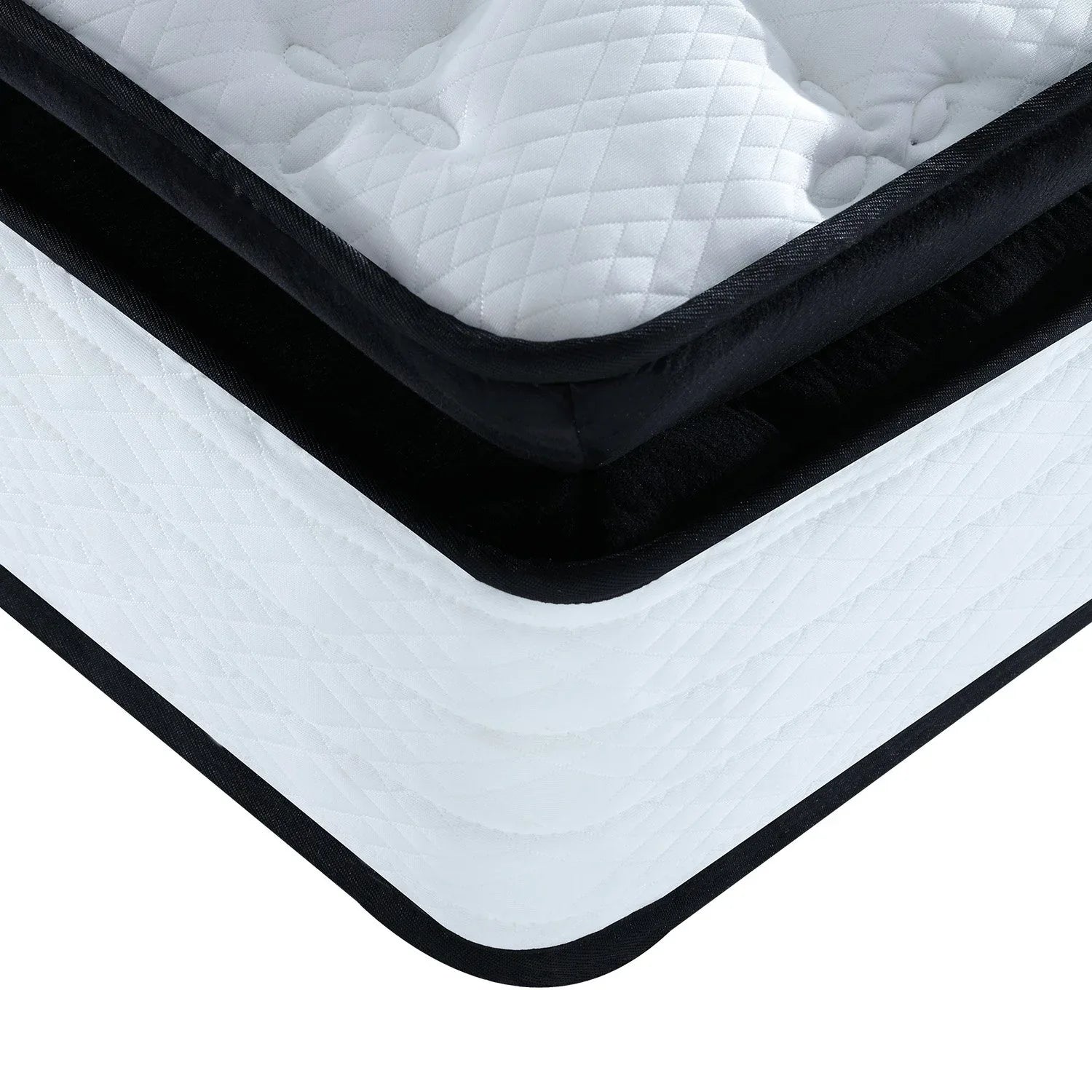 Laura Hill King Mattress Bed Size Euro Top 5 Zone Spring Foam 32cm Bedding Pocket - Mekamart Australia