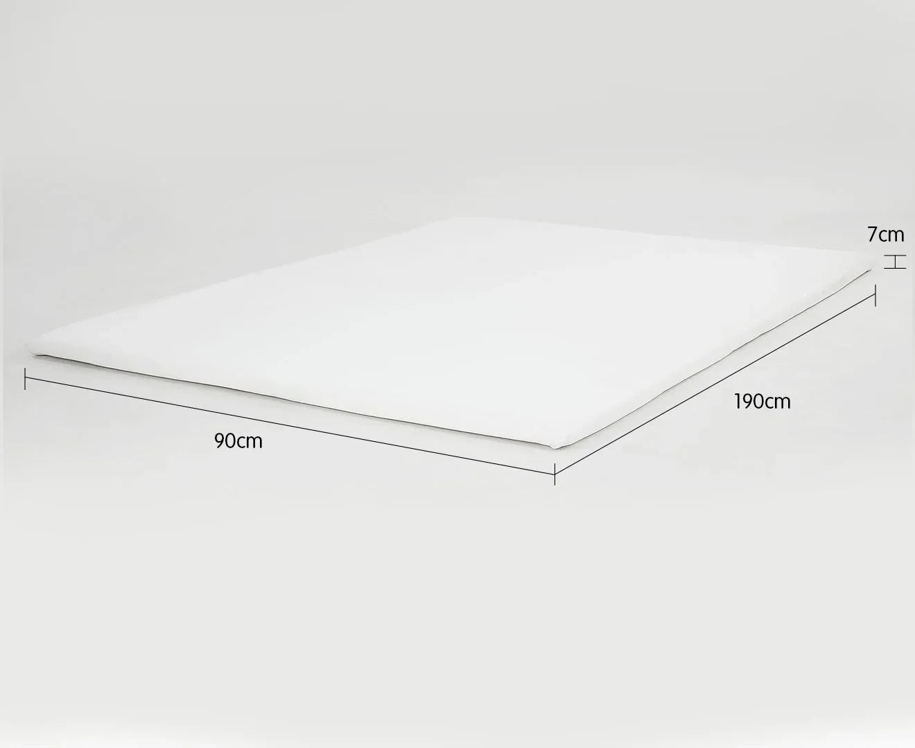 Laura Hill High Density Mattress Foam Topper 7cm- Single Size Bed - Mekamart Australia