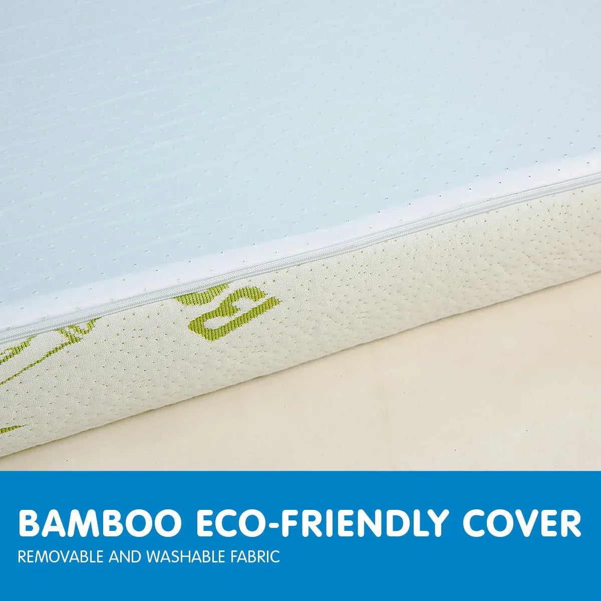 Laura Hill Cool Gel Memory Foam Mattress Topper Bamboo Fabric Cover Double - Mekamart Australia
