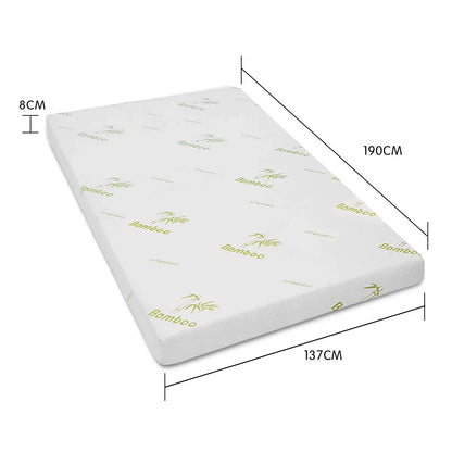 Laura Hill Cool Gel Memory Foam Mattress Topper Bamboo Fabric Cover Double - Mekamart Australia