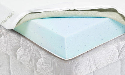 Laura Hill Cool Gel Memory Foam Mattress Topper - King Single - Mekamart Australia
