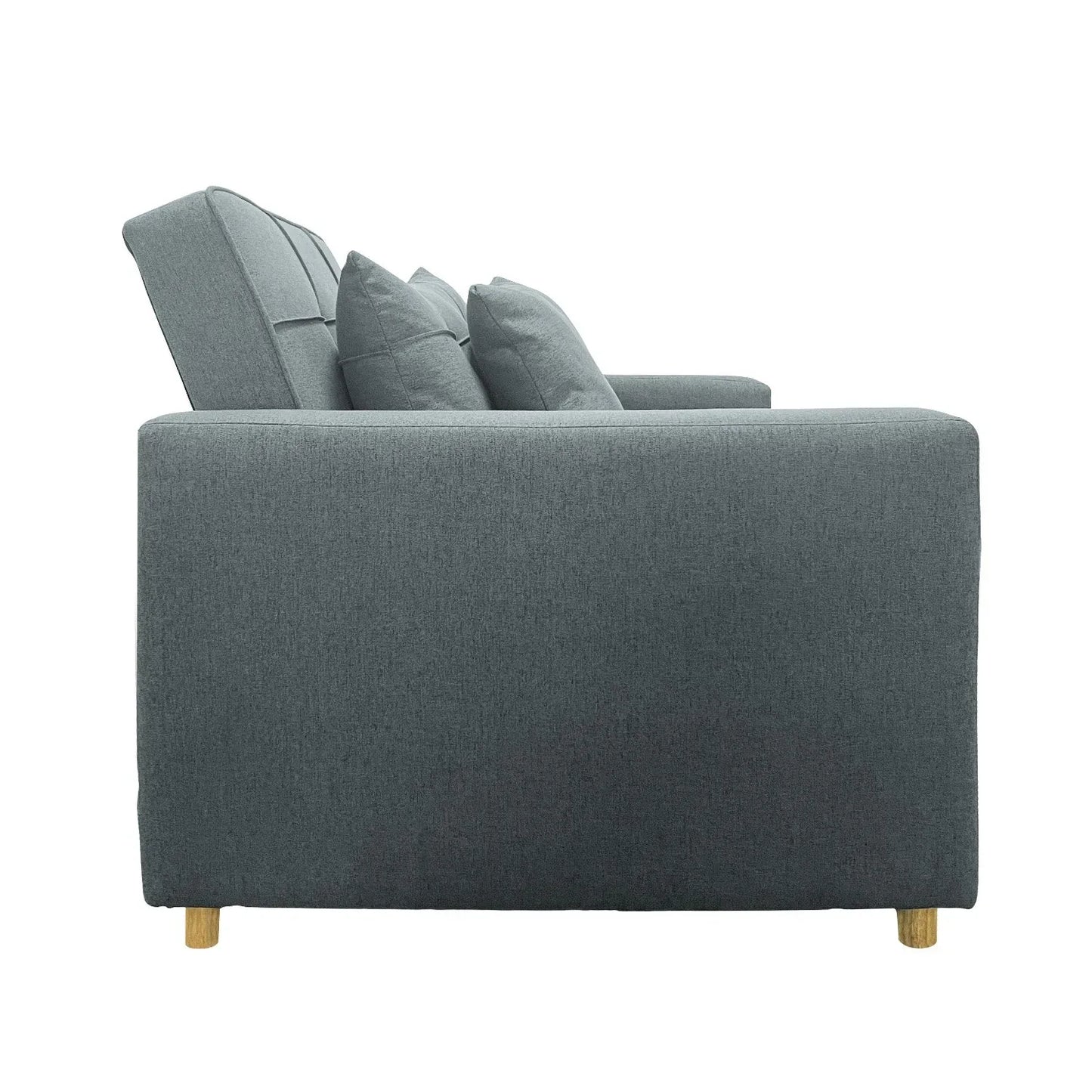 Sarantino Suri 3-in-1 Convertible Sofa Chair Bed - Airforce Blue - Mekamart Australia