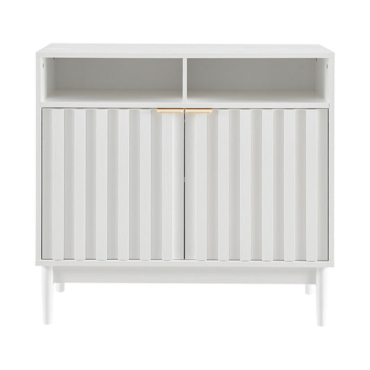 Sarantino Eleni 2-Door Sideboard Buffet Hallway Cabinet Storage Console Cupboard in White