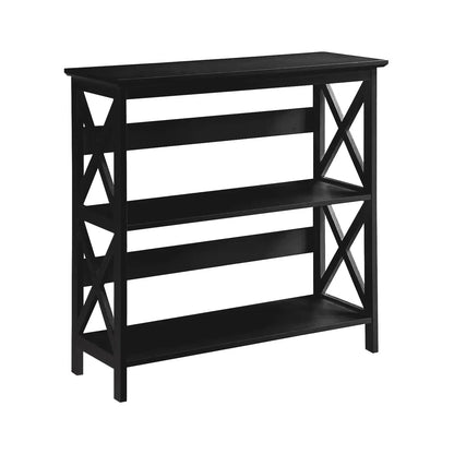 Sarantino Lucas 3-Tier Bookshelf Display Rack in Black - Mekamart Australia