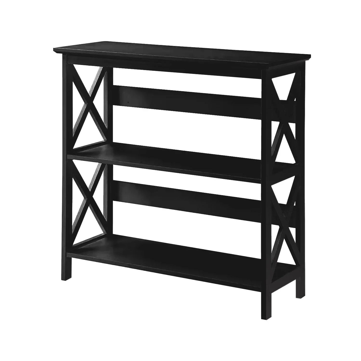 Sarantino Lucas 3-Tier Bookshelf Display Rack in Black - Mekamart Australia