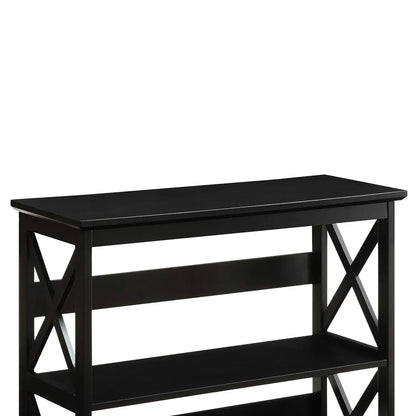 Sarantino Lucas 3-Tier Bookshelf Display Rack in Black - Mekamart Australia