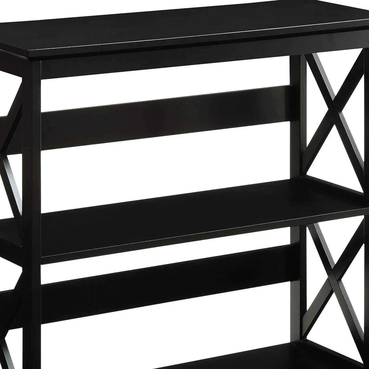 Sarantino Lucas 3-Tier Bookshelf Display Rack in Black - Mekamart Australia