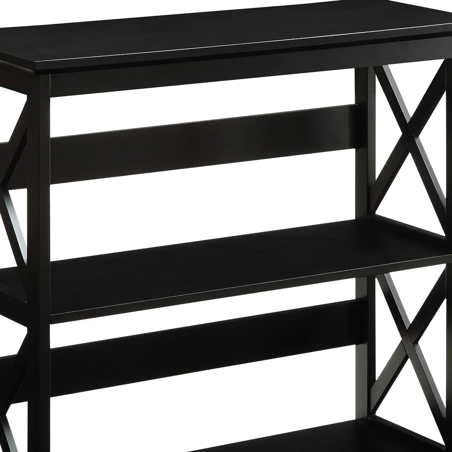 Sarantino Lucas 3-Tier Bookshelf Display Rack in Black - Mekamart Australia