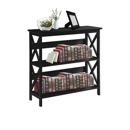 Sarantino Lucas 3-Tier Bookshelf Display Rack in Black - Mekamart Australia