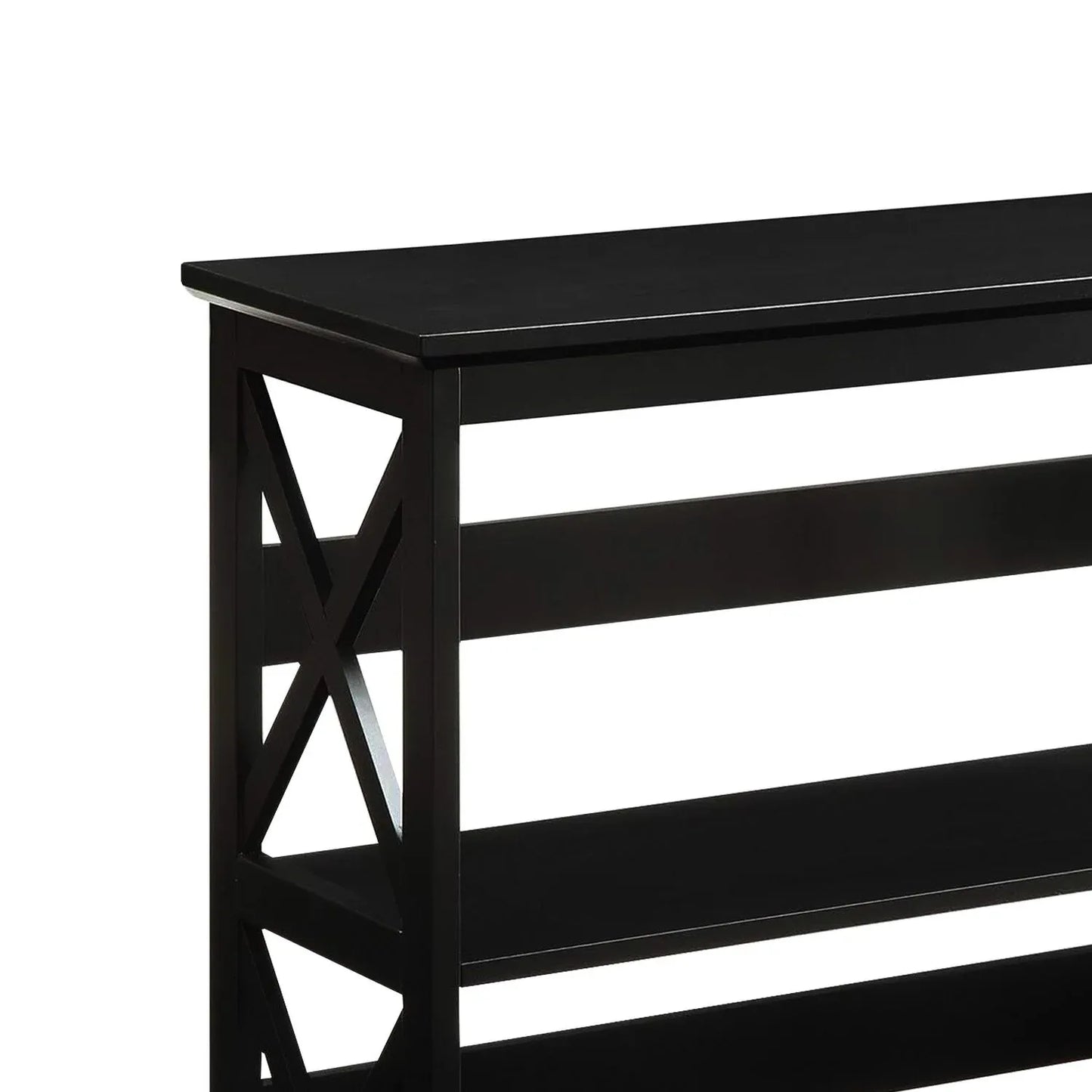 Sarantino Lucas 3-Tier Bookshelf Display Rack in Black - Mekamart Australia