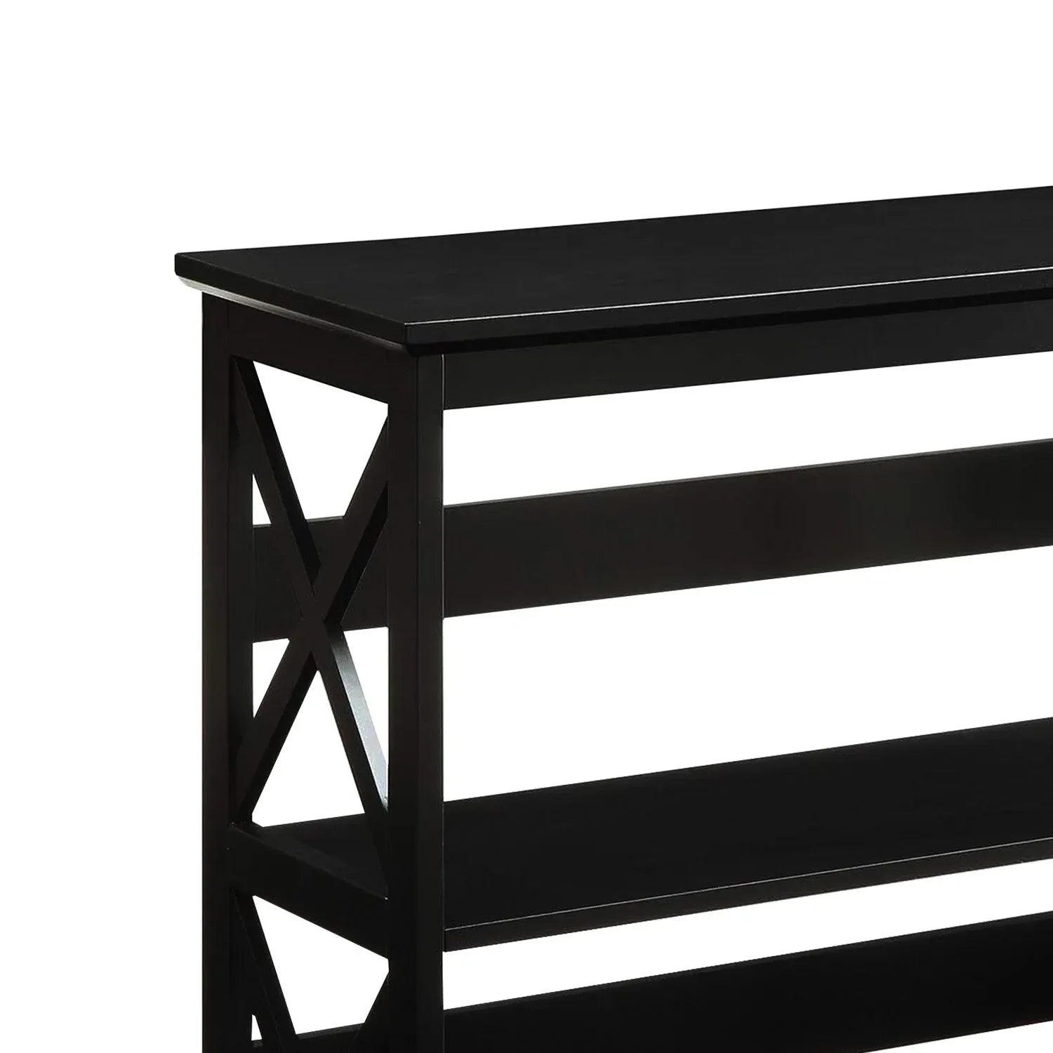 Sarantino Lucas 3-Tier Bookshelf Display Rack in Black - Mekamart Australia