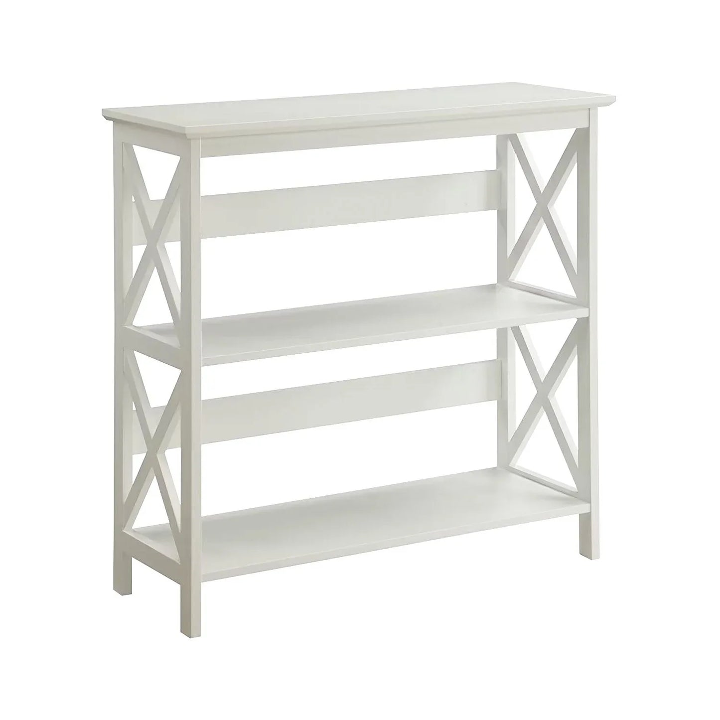 Sarantino Lucas 3-Tier Bookshelf Display Rack in White - Mekamart Australia