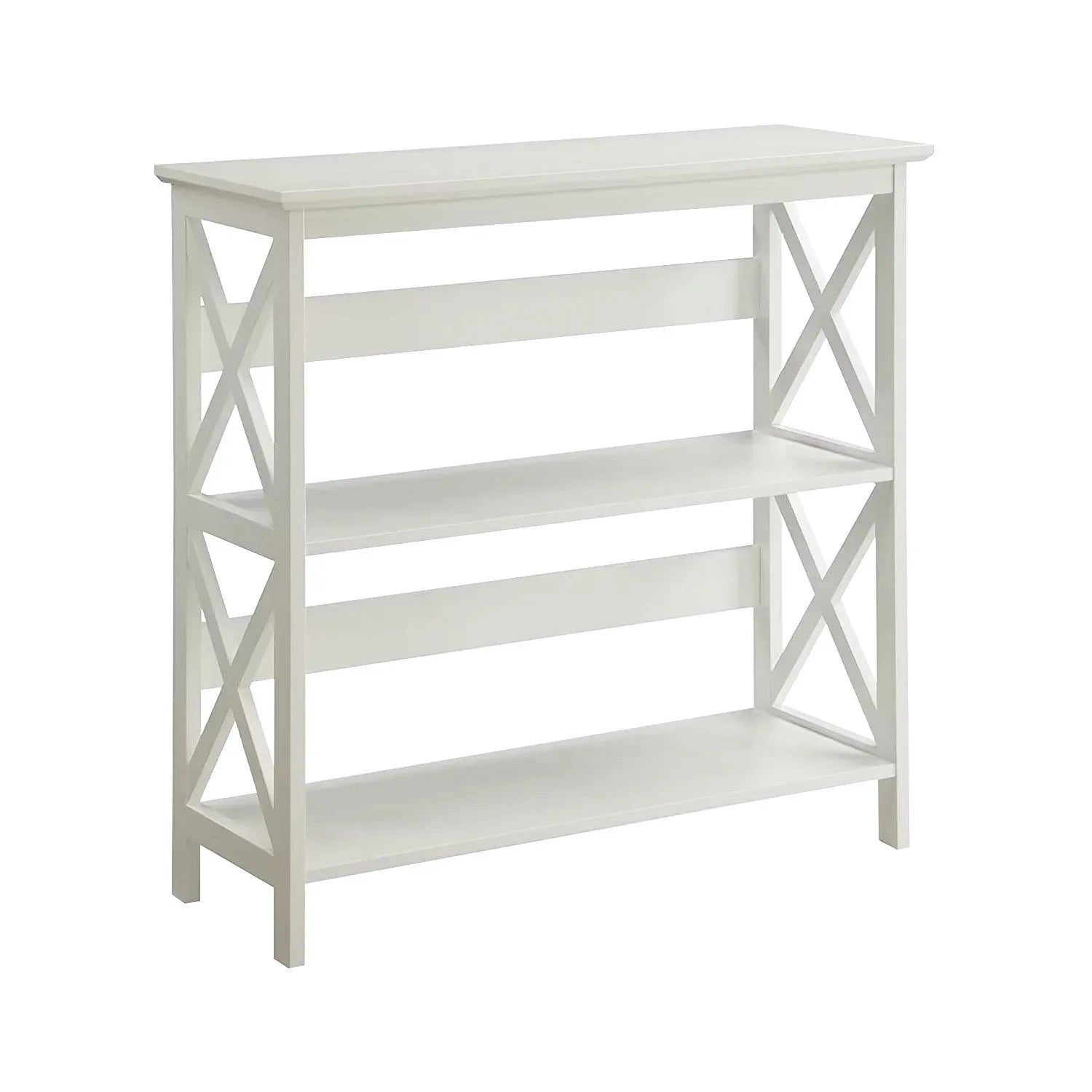 Sarantino Lucas 3-Tier Bookshelf Display Rack in White - Mekamart Australia