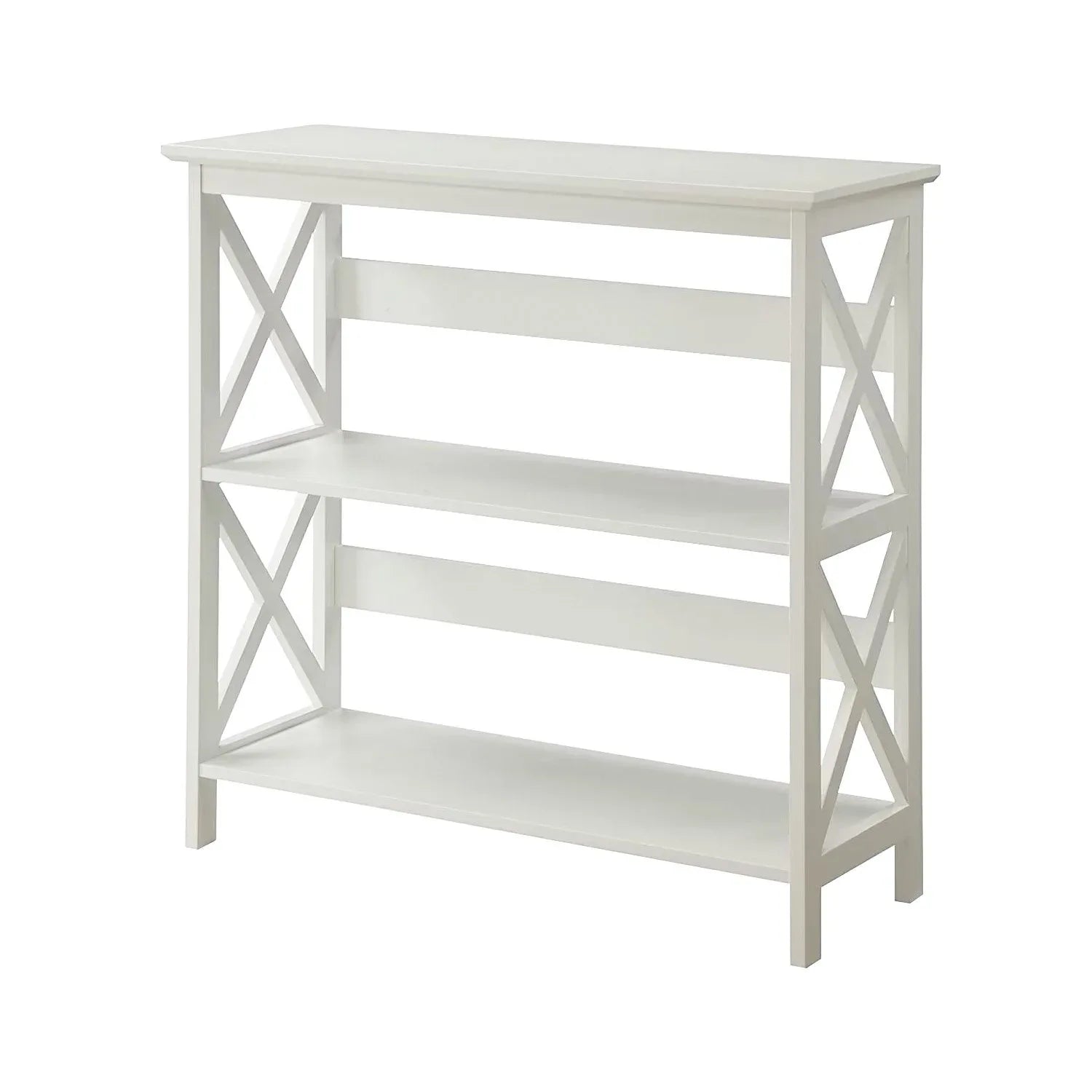 Sarantino Lucas 3-Tier Bookshelf Display Rack in White - Mekamart Australia