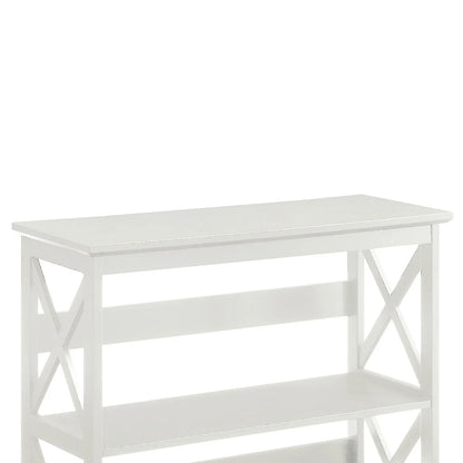 Sarantino Lucas 3-Tier Bookshelf Display Rack in White - Mekamart Australia