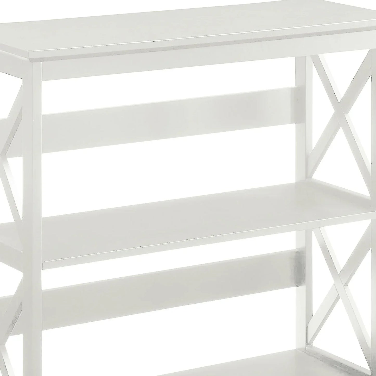 Sarantino Lucas 3-Tier Bookshelf Display Rack in White - Mekamart Australia