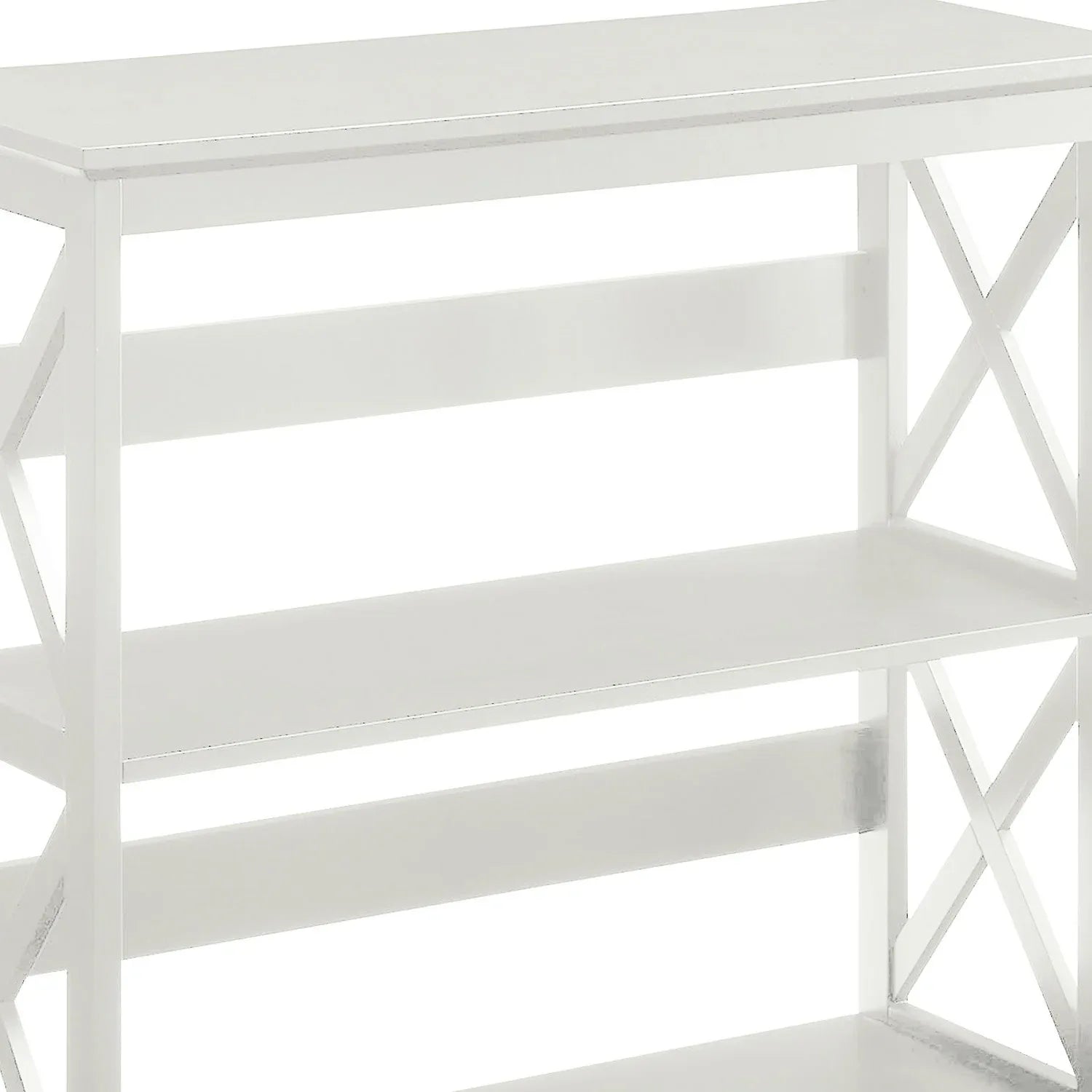 Sarantino Lucas 3-Tier Bookshelf Display Rack in White - Mekamart Australia